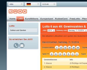 lotto jaxx|jaxx anmelden.